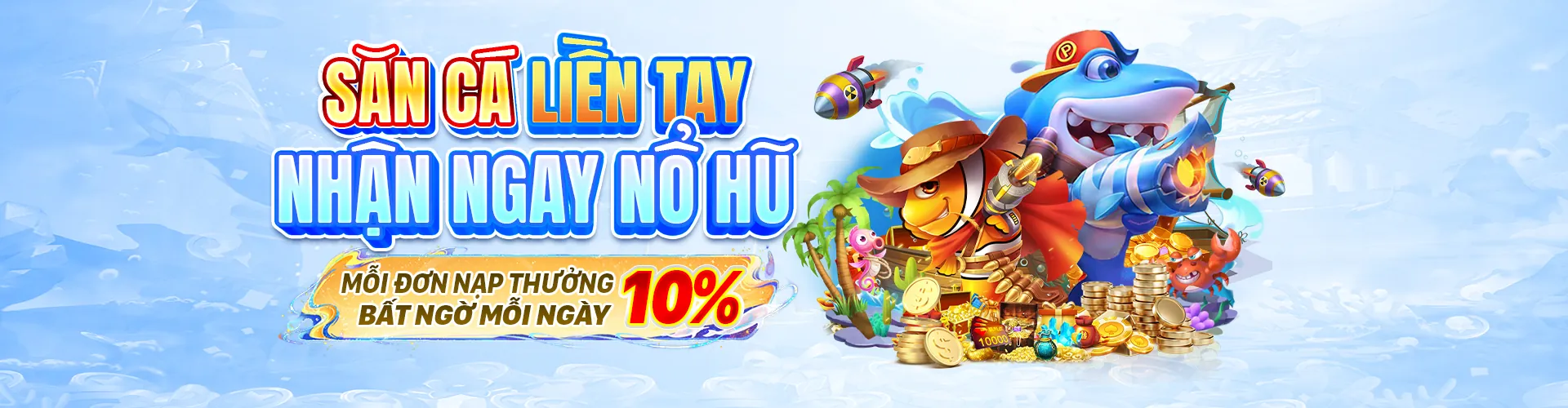 Hình ảnh chính của game bắn cá đổi thưởng 2026 với đồ họa sống động